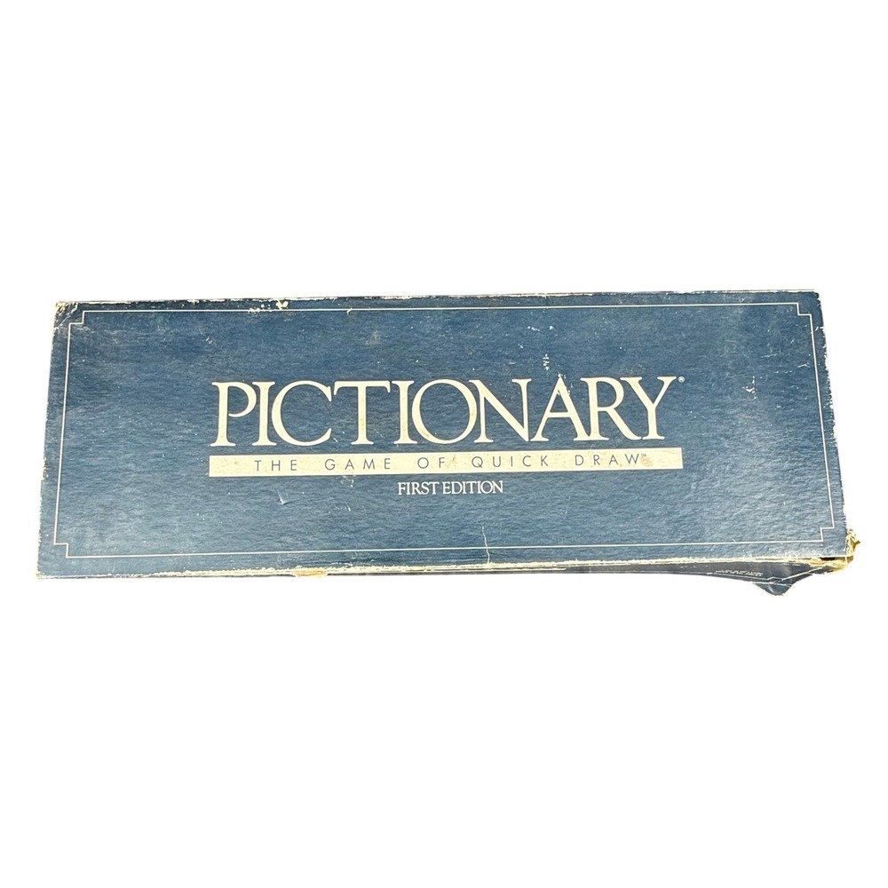 Vintage 1985 Pictionary First Edition Board Game Original Quick Draw Party Game